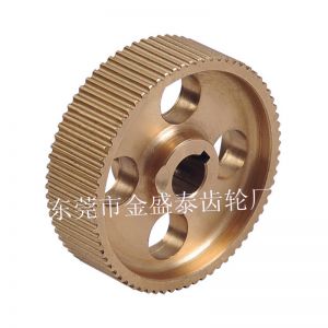 厂家供应 01铝质机械国标同步皮带轮 高性能皮带铜齿轮加工定制